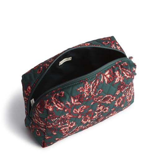 Vera Bradley Women's Cotton Nfl Medium Cosmetic Makeup Organizer Bag (Multiple Teams Available) - color: Victorian Vines, size: One Size