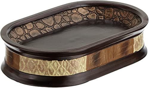 Zahari Home Zambia Stylish Soap Dish Modern Classic Luxury Decor Animal Print Western Design Bar Soap Holder - color: Zambia