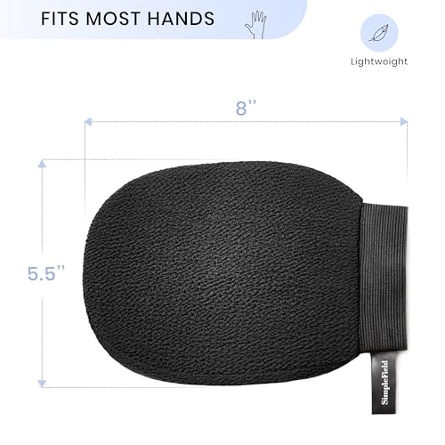 SimpleField Korean Exfoliating Mitt for Remove Dead Skin. 2 Pack 100% Viscose Kessa Deep Exfoliating Gloves for Body Scrub, Keratosis Pilaris and Self Tanning Removal. Easily Smooth Skin Surface. - style: 2 Piece