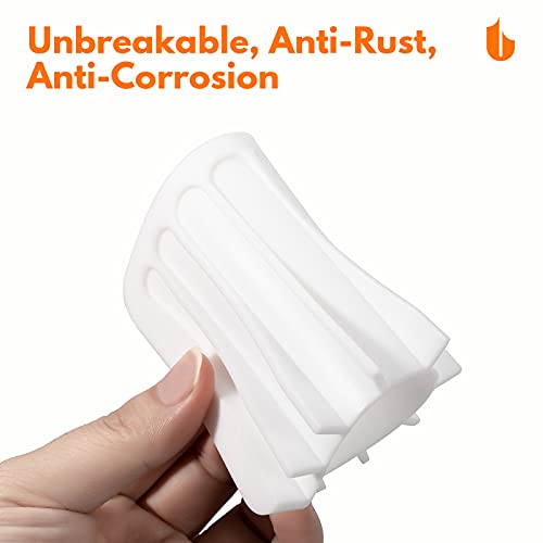 Urbanstrive Soap Dish Shower Waterfall Soap Tray Holder for Bathroom, Kitchen, Counter Top, Flexible Silicone, Keep Soap Bars Dry, Easy Cleaning - White