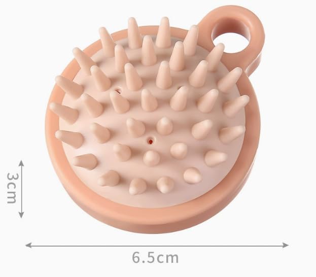 ASEANAO See You Always Hair Scalp Massager Shampoo Brush, Scalp Care Hair Wash Brush Silicone (Green)