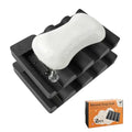 Silicone Soap Dish,Self Draining Soap Holder Perfect for Shower,Bathroom Sink,Kitchen Sink & Travel,Non-Slip Bar Soap Holder Extend Soap Life,Keep Soap Bars Dry & Easy Cleaning Black-2Pcs - color: Black-2pcs
