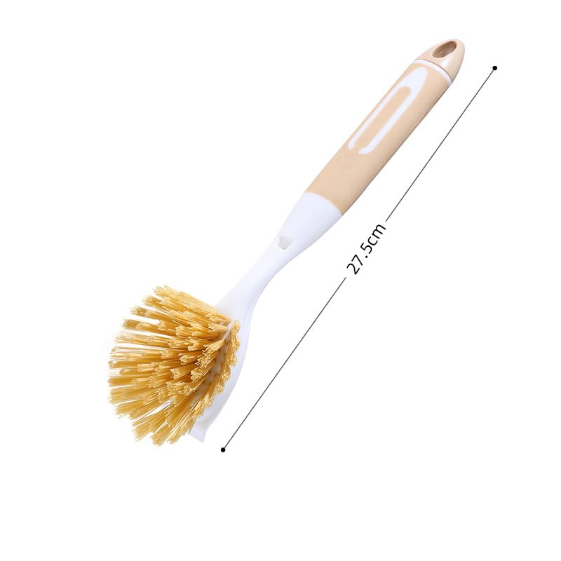 3 in 1 Dish Scrub Brush, Multipurpose Kitchen Cleaning Brush for Dishes, Pots, Pans, Sinks & Hard-to-reach areas - color: 3 in 1