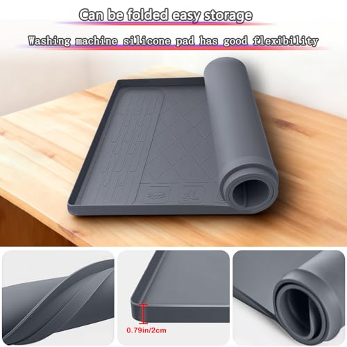 Bedside Commodes Mat, 27''×27'' Bedside Toilet Floor Mat with Raised Edge, Silicone Non-Slip Protective Mat for Under Commode Chair, Toilet Pad Waterproof Floor Protector for Floor Leak Protector