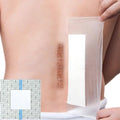 25 Pcs Waterproof Shower Cover 10"x10" with Non-Stick Center Pad for Large Port Surgery Incisions Protector Patch Transparent Film Clear Adhesive Wounds Dressing Bandage Shields - size: 10x10 Inch (Pack of 25)