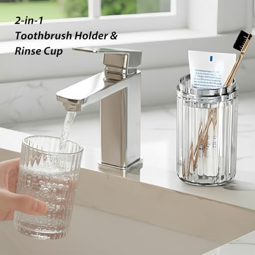 Toothbrush Travel Case, Travel Toothbrush Holder with Toothbrush Head Cover Cap for Travel, Business Trip, School, Camping, Home (Silver) - color: Silver