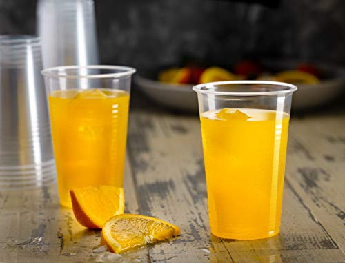 [80 Count] PlastiMade 9 Oz Clear Plastic Disposable Reusable Drinking Cups For Home, Office, Wedding, Events, Parties, Take Out, Water, Juice, Soda, Beer Cocktails (1 Pack) - color: 1 Pack, size: 9 Ounces