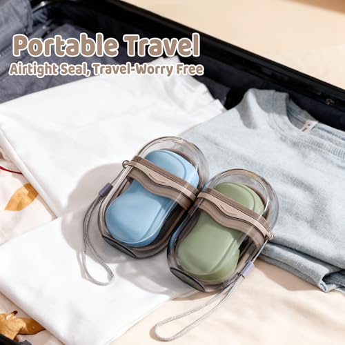 Plastic Travel Bar Soap Dish Holder Case Saver Container for Traveling for Shower Bar
