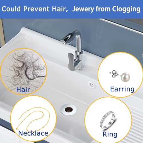 Bathroom Sink Drain Strainers for 1.1"-1.25" Depth Than 1.3" Drain Hole Catcher for Bathroom Sink,Laundry, Utility, RV Sink.Small Conical Bathroom Sink Strainer Basket - size: Recommend:1.1 inch Mouth Wide