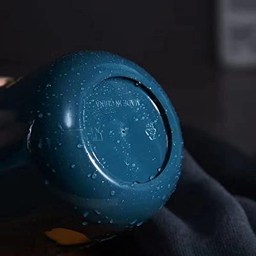 Simple Cloud mouthwash Cup Home Brushing Cup Creative Cute Couple mouthwash Cup. (Dark Green & Light Blue) - color: Dark Green & Light Blue