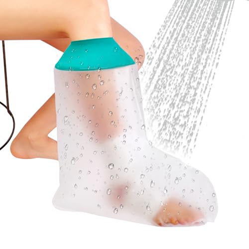 Cast Covers for Shower Leg, Waterproof Cast Cover for Showering, Cast Protector for Shower Leg Adult, Shower Boots for Foot after Surgery, Ankle, Foot (Diameter - 7.9") - color: Short Leg, style: Reinforced Green