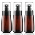 Cosywell Travel Spray Bottle 2oz 60ml 3 Pack TSA Approved Leak Proof Fine Mist Spray Bottles Empty Plastic Refillable Spray Bottle for Perfume Essential Oils Toners Rose Water Cosmetics（3Brown） - color: 3 Brown, size: 2 oz