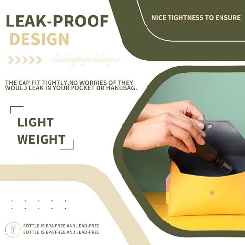 NOOEEISS Green Glass Small Spray Bottles 2 oz 48 Packs,Fine Mist Sprayer Pretty Finish,Refillable Containers mini spray bottles for Cleaning Solutions and Skin Care (Amber Frosted 48Pack) - color: Amber Frosted, size: 48Pack
