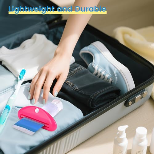 LOVEINUSA Toothpaste Squeezers, 12 PCS Multicolor Toothpaste Clips | Tube Squeezer Dispenser Assorted Colorsfor Hair Gel, Glue Tube Ointment - color: 12pcs