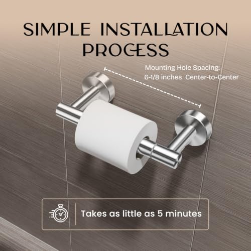 Day Moon™ - Toilet Paper Holder - Modern Roll Holder for Bathroom - 1 Pack - Wall Mount - Classic, Polished Chrome - color: Polished Chrome