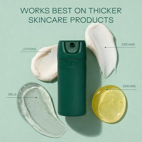 RIES Essential Refillable Toiletry Travel Bottles Airless Pump Set | TSA Approved, Leak Proof Airless Pump, BPA Free Recycled Plastic, 5 Piece Escapade Green Color Set, Dishwasher Safe - color: Escapade Green