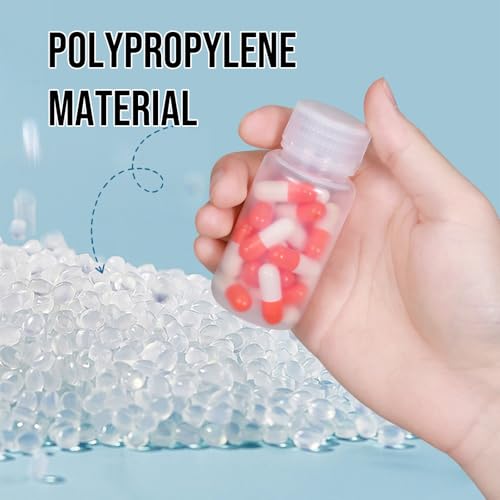 12 Pack 2oz Plastic Bottles with Lids - Wide Mouth BPA-Free Leak-Proof Sample Containers for Lab Reagents, Pills, Cosmetics, Travel Toiletries & Essential Oils Storage (Transparent, 2OZ/60ML) - size: 60ML
