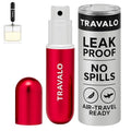 Travalo Classic HD Perfume Atomizer - Leak-Proof and TSA Approved for Air Travel - Reusable, Airtight, Easy-Fill Mini Pump Sprayer - Lightweight, Elegant Design w/Volume Window - Red 0.17oz - color: Red