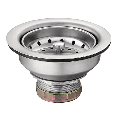 Moen Kitchen Sink Strainer Basket with Drain Assembly, Stainless Steel, 22036