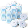 60 Counts Disposable Toilet Wand Refills Compatible with Most Bowl Brush Wand, Disposable Bathroom Toilet Brush Scrubber Heads, Toilet Bowl Cleaner Refill Pads for Stain Removal Deep Cleaning