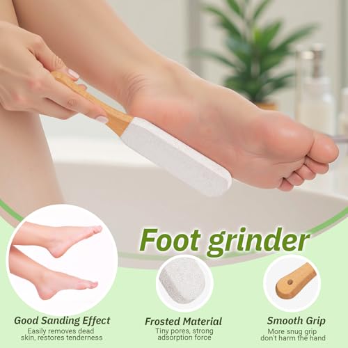 Long Handle Toe Gap Cleaning Brush+Body Shower Brush+Foot Grinder, Black | Silicone Foot Scrubber for Shower, Feet Cleaner Scrub Foot Care for Seniors,Elderly, Men and Women