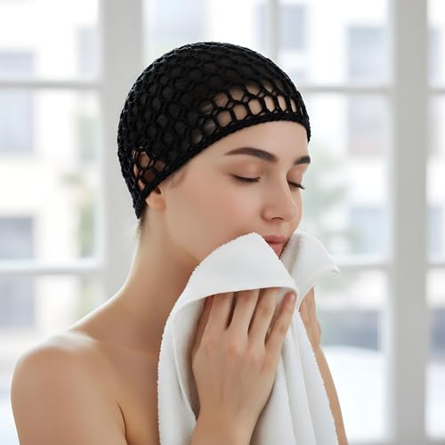 5PCS Mesh Hair Wrap Cap Set, Elastic Crochet Hair Nets for Women, Silk Press Wrap for Wig Cap for Crochet Hairs