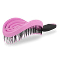 NuWay® DoubleC® Detangling Hair Brush – The Original Home Scalp-Care Brush – Patented Double Curved Scalp Care Hairbrush for Gentle Detangling, Volume Styling & Wet or Dry Hair (Rose Pink) - color: Rose Pink