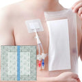 14 Pcs Waterproof Shower Cover 12"x12" with Non-Stick Center Pad for Large Port Surgery Incisions Protector Patch Transparent Film Clear Adhesive Wounds Dressing Bandage Shields - size: 12x12 Inch (Pack of 14)