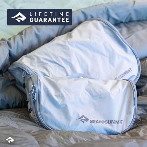 Sea to Summit Large Hanging Toiletry Bag, Travel Organizer for Men and Women, HighRise Grey - color: HighRise Grey