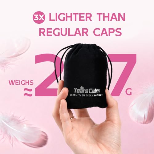 Years Calm Shower Cap for Women Waterproof Reusable – 27g Ultra Lightweight Double-Layer Shower Bonnet, Secure Fit for Long, Curly Hair, Travel & Spa (Pink) - color: Pink