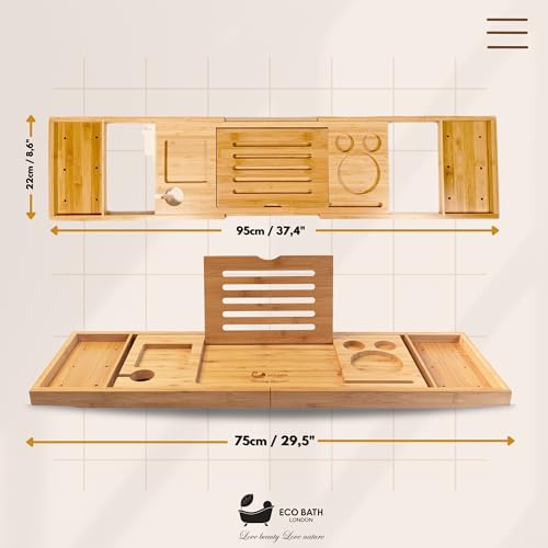 Eco Bath London Luxury Eco-Friendly Bamboo Bath Tray
