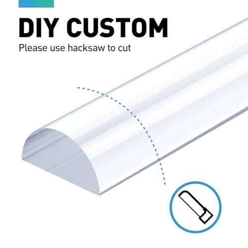 Shower Dam, 2 PCS 1/2" X 1/4" (WxH) Shower Threshold Water Dam,36In Clear Acrylic Shower Bottom Seal Stop Shower Leaks and Create a Water Barrier - size: 1/2 X1/4" (WxH)