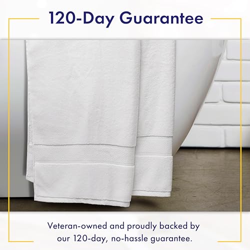 Alusa Home 100% Organic Zero-Twist Cotton Towels - GOTS Certified Luxury Bath Towels - Ultra Soft & Plush 700GSM Long-Staple Cotton - 6 Piece Towel Set (White) - color: White, size: 6pc Towel Set