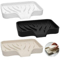 3 Pack Silicone Soap Holder, Self Draining Bar Soap Dish,Non-Slip Soft Soap Tray for Kitchen Sink Organizer, Shower & Bathroom Accessories, Keep Soap Dry, Fast Air Dry (Black, White, Beige)