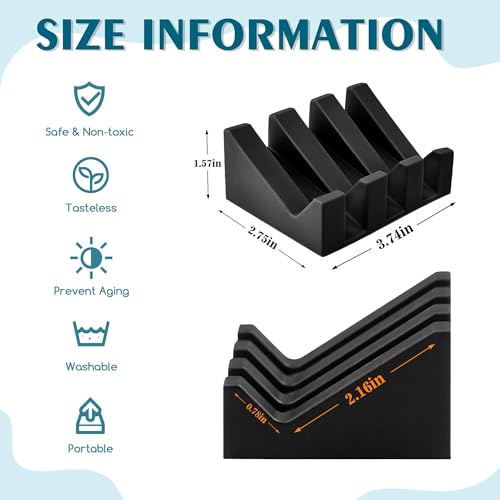 Self Draining Soap Dish Holder,Silicone Soap Dish,for Bathroom,Kitchen, Sponges，Can Extend Soap Life，Keep Soap Bars Dry and Easy Cleaning (N-Black,3-Pack) - color: N-black,3-pack