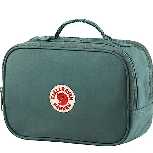 Fjällräven Kanken Toiletry Bag - Strong, Reinforced, Durable Fabric, Organized Storage - Travel - color: ['Frost Green']