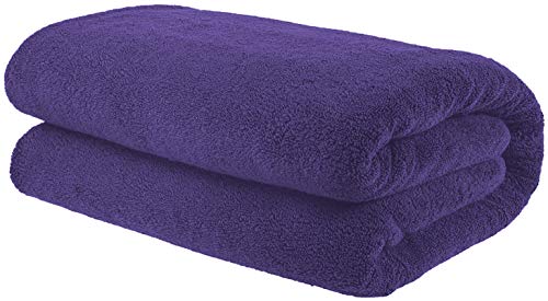 100% Cotton Oversized 40x80 Bath Sheet, Turkish Bath Towels for Bathroom Extra Large, Purple Bath Sheet - color: Purple, size: Bath Sheet 40x80"