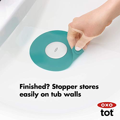 OXO Tot Tub Stopper Teal, 0.3x5.1x9 Inch (Pack of 1) - color: Teal