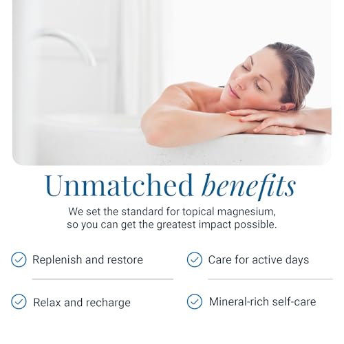Ancient Minerals Magnesium Bath Flakes – Pure Zechstein Magnesium Chloride for Soaking and Whole-Body Replenishment, 8 lb Bag - size: 128 Ounce (Pack of 1)