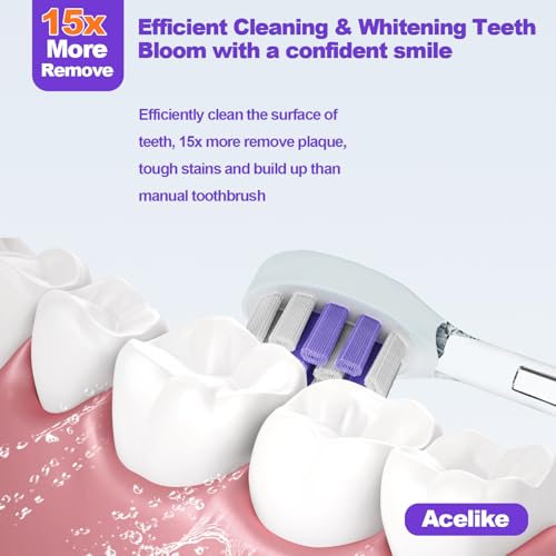 Metal Electric Toothbrush with UV Mode, Vibration and Oscillation Electric Toothbrush for Adults, 6 Brush Heads & Travel Case & Dust Cover, 5 Modes & Built in Timer, One Charge Last 120 Day（Sliver） - color: Sliver