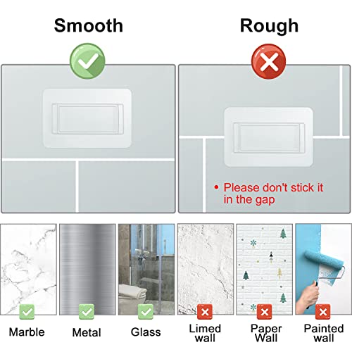 Boperzi Replacement Adhesive Strip for Toothbrush Holder Wall Mounted Toothpaste Dispenser (2 PCS) - color: Transparent