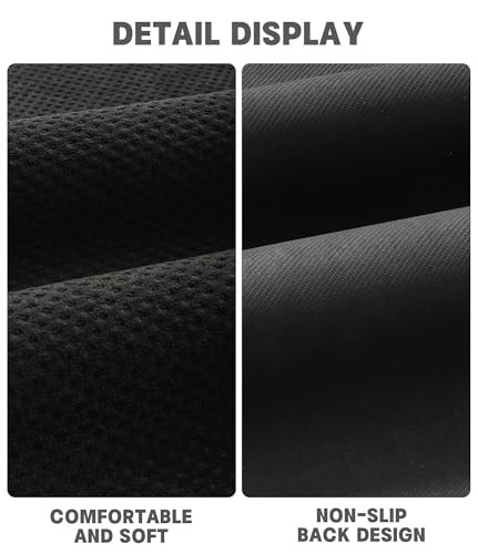 YIHOUSE Bathroom Rug Sets 2 Piece, Ultra Thin Quick Dry Bath Mat, Absorbent Bath Mat for Bathroom Non Slip Machine Washable Bath Rug (Black) - color: Black, size: 2 Pieces (Small)