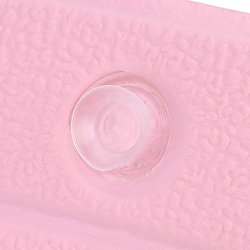 Bath Pillow, Bathtub Head Neck Support, Soft Foam Padded Spa Tub Headrest Back Shoulders Support Cushion Bathroom (Pink) - color: Pink