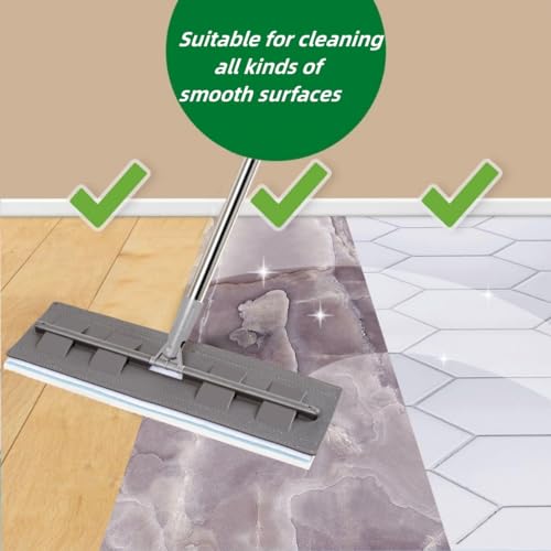 Magic Sponges Eraser Mop Pads,Melamine Sponge Cleaning Pad Mop Refill for Kitchen Bathroom Swimming Pool Boat (12.9x4.72x0.98in)