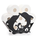 Sumnacon Toilet Paper Holder,Metal Toilet Paper Storage,Freestanding Toilet Paper Roll Holder, Whimsical Toilet Paper Organizer for Bathroom Toilet Shelf Table Counter Floor,Dolphin