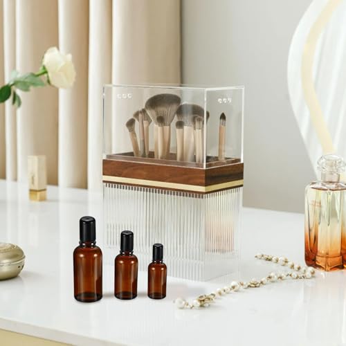 20ML Roller Bottles for Essential Oil, 4 Pack Empty Amber Glass Roller Bottle for Perfume Oil, Roll on Bottles with Stainless Steel Roller Balls, Opener, Funnel and Dropper - size: 20ml_4pcs