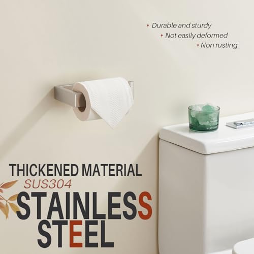 KOKOSIRI Toilet Paper Holder Brushed Nickel for Kitchen Bathroom Washroom Toilet Tissue Roll Paper Holder Wall Mount Stainless Steel B2009BR - color: Brushed Nickel