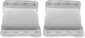 Luxurious Memory Foam Spa Bath Pillow for Tub Neck and Back Support - 8 Suction Cups, Non-Slip Design, Soft Cushion for Relaxing Soaks, by Dependable Industries (Pack of 2) - size: 12.5" x 12" (Pack of 2)