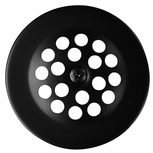 Westbrass Gerber Style Bee-HiveTub Strainer Grid with Screw, Matte Black, D327-62 - color: Matte Black