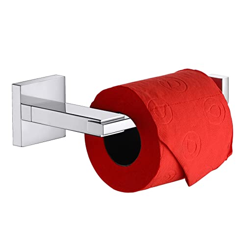 KOKOSIRI Chrome Toilet Paper Holder for Kitchen Bathroom Washroom Toilet Tissue Roll Holder Hold Mega Rolls Stainless Steel, Wall Mounted B2006CH - color: Polished Chrome